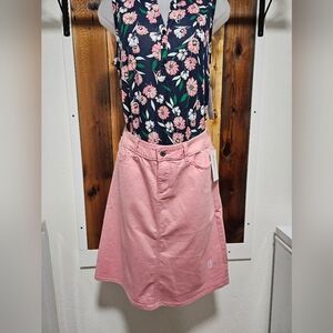 NWT Liz Claiborne Floral Top (S) With Pink Skirt (4)